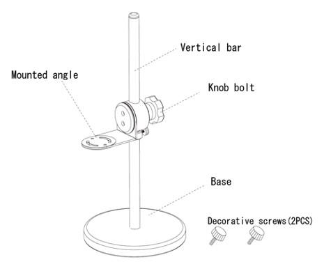 OTSUKA Single-Tilt-Stand ขาตั้งเดี่ยวสำหรับยึดโคมไฟ BARLIGHT series LED lighting for surface flaw inspection